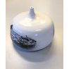 RARO GRANDE VASO Emilio Scanavino SCULTURA MODERNA CERAMICA DESIGN ø 27x20 cm/h 
