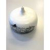 RARO GRANDE VASO Emilio Scanavino SCULTURA MODERNA CERAMICA DESIGN ø 27x20 cm/h 