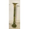 ANTICA COLONNA MARMO VERDE PILASTRO PRIMI 1900 CAPITELLO SMONTABILE PORTAFIORI 