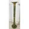 ANTICA COLONNA MARMO VERDE PILASTRO PRIMI 1900 CAPITELLO SMONTABILE PORTAFIORI 