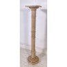 ANTICA COLONNA MARMO BIANCO PILASTRO PRIMI 1900 CAPITELLO SMONTABILE PORTAFIORI 