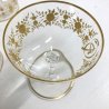 ANTICHE 11 COPPE CHAMPAGNE CUPS CRISTALLO DECORO Recamier  ROCAILLE INIZIALI CR