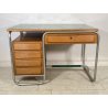 BANCO SCRIVANIA LEGNO CATTEDRA DESIGN ANNI 50 VINTAGE SCUOLA SCRITTOIO CASSETTI 
