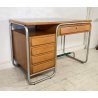 BANCO SCRIVANIA LEGNO CATTEDRA DESIGN ANNI 50 VINTAGE SCUOLA SCRITTOIO CASSETTI 