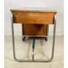BANCO SCRIVANIA LEGNO CATTEDRA DESIGN ANNI 50 VINTAGE SCUOLA SCRITTOIO CASSETTI 