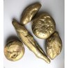 SET 5 SCULTURA OTTONE BRASS SCULPTURE PANE MICHETTA FILONE ARTE CONTEMPORANEA 