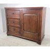 ANTICA CREDENZA DISPENSA RUSTICA LEGNO ABETE ORIGINALE MADIA EPOCA 1800 1 ANTE