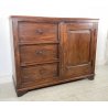 ANTICA CREDENZA DISPENSA RUSTICA LEGNO ABETE ORIGINALE MADIA EPOCA 1800 1 ANTE