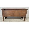 ANTICA PICCOLA CASSAPANCA 1800 LEGNO ABETE MASSELLO DISPENSA EPOCA PANCA BAULE