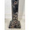 ANTICA COLONNA MARMO NERO PILASTRO PRIMI 1900 CAPITELLO SMONTABILE PORTAFIORI 