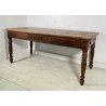 ANTICO TAVOLO PRANZO RETTANGOLARE LEGNO PIOPPO 1800 TABLE OLD 2 CASSETTI EPOCA 