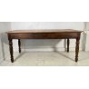 ANTICO TAVOLO PRANZO RETTANGOLARE LEGNO PIOPPO 1800 TABLE OLD 2 CASSETTI EPOCA 