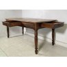 ANTICO TAVOLO PRANZO RETTANGOLARE LEGNO PIOPPO 1800 TABLE OLD 2 CASSETTI EPOCA 
