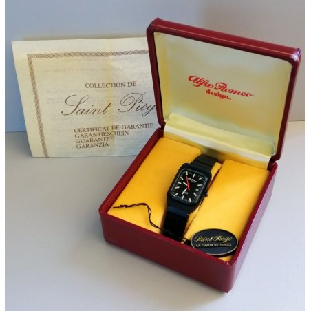 NEW OROLOGIO POLSO Alfa Romeo DESIGN 1980 Saint Piege COLLEZIONE sport VINTAGE