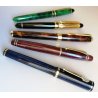 Set 5pz. COLLEZIONE Penna Stilografica MARMORIZZATA stylo VINTAGE FOUNTAIN PEN