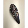 GRANDE SCULTURA DESIGN CERMICA NERA SMALTO POLICROMO DANZA MIDCENTURY POTTERY 