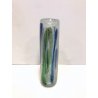 VASO VINTAGE LITAUEN GLASS VASE TRASPARENTE VERDE BLU BULLICANTE DESIGN FIRMA