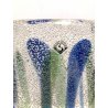 VASO VINTAGE LITAUEN GLASS VASE TRASPARENTE VERDE BLU BULLICANTE DESIGN FIRMA