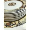 PIATTI Wedgwood "Melody" ART DECO' VINTAGE 7pz CERAMICA DECORO FIORI England '30
