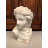 GRANDE SCULTURA TESTA il vento FURIA BUSTO VOLTO MARMO BIANCO STATUA HAIR '900 