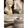 GRANDE SCULTURA TESTA il vento FURIA BUSTO VOLTO MARMO BIANCO STATUA HAIR '900 