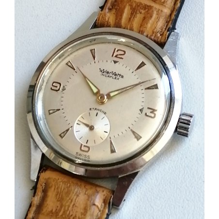 OROLOGIO POLSO Wyler Vetta Incaflex ETANCHE anni 60 VINTAGE montre WRIST WATCH