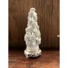 RARISSIMA SCULTURA CERAMICA ALBERO PIGNA HEREND HUNGARY DIPINTA A MANO 33,5 cm/h