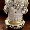 RARISSIMA SCULTURA CERAMICA ALBERO PIGNA HEREND HUNGARY DIPINTA A MANO 33,5 cm/h