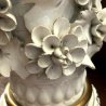 RARISSIMA SCULTURA CERAMICA ALBERO PIGNA HEREND HUNGARY DIPINTA A MANO 33,5 cm/h