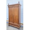 ANTICO ARMADIO FINE 1800 FOGLIA ORO LEGNO NOCE 2 ANTE DISPENSA CASSETTO INGLESE 