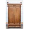 ANTICO ARMADIO FINE 1800 FOGLIA ORO LEGNO NOCE 2 ANTE DISPENSA CASSETTO INGLESE 