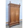 ANTICO ARMADIO FINE 1800 FOGLIA ORO LEGNO NOCE 2 ANTE DISPENSA CASSETTO INGLESE 