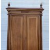 ANTICO ARMADIO FINE 1800 FOGLIA ORO LEGNO NOCE 2 ANTE DISPENSA CASSETTO INGLESE 