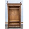 ANTICO ARMADIO FINE 1800 FOGLIA ORO LEGNO NOCE 2 ANTE DISPENSA CASSETTO INGLESE 
