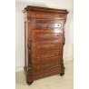 ANTICO SECRETAIRE CASSAFORTE RIBALTA LEGNO NOCE SCRITTOIO CASSETTIERA EPOCA 