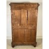 ANTICO SECRETAIRE CASSAFORTE RIBALTA LEGNO NOCE SCRITTOIO CASSETTIERA EPOCA 