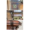 ANTICO SECRETAIRE CASSAFORTE RIBALTA LEGNO NOCE SCRITTOIO CASSETTIERA EPOCA 
