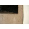 QUADRO ANTICA INCISIONE GRAVURE Debocourt LA ROSE MAL DEFENDUE