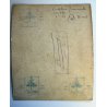 ANTICO DISEGNO ACQUERELLO Cavalleri (?) STUDIO COMPOSIZIONE CARTOLINA 4/11/1938 