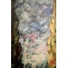 ANTICO QUADRO OLIO TAVOLA G. Prelli PAESAGGIO ORTA S. GIULIO CIPRESSI PARCO 1975