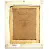 ANTICO QUADRO OLIO TAVOLA G. Prelli PAESAGGIO ORTA S. GIULIO CIPRESSI PARCO 1975