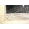ANTICO QUADRO DISEGNO E INCISIONE LITOGRAFIA Betsy in Trable J.Russell A.Zecchin