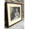 ANTICO QUADRO DISEGNO E INCISIONE LITOGRAFIA Betsy in Trable J.Russell A.Zecchin