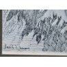 ANTICO DIPINTO CHINA Golden Gate Bridge EPOCA 1900 DISEGNO PONTE San Francisco