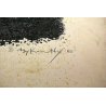  OPERA TECNICA MISTA Max Kuatty STAMPA MULTIPLO 80 ASTRATTO MATERIA MEMORIA 