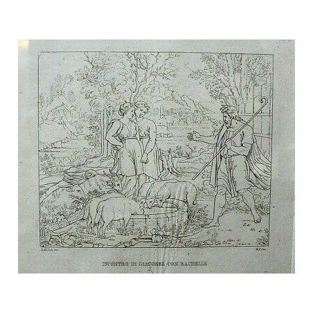 ANTICO QUADRO INCISIONE LITOGRAFIA OPERA Raffaello Sanzio Urb. Inv. N.C.Inc. 800