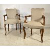 COPPIA POLTRONA ANTICA LUIGI FILIPPO PRIMI 900 LEGNO FAGGIO POLTRONCINA ARMCHAIR