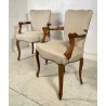COPPIA POLTRONA ANTICA LUIGI FILIPPO PRIMI 900 LEGNO FAGGIO POLTRONCINA ARMCHAIR