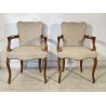 COPPIA POLTRONA ANTICA LUIGI FILIPPO PRIMI 900 LEGNO FAGGIO POLTRONCINA ARMCHAIR