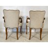 COPPIA POLTRONA ANTICA LUIGI FILIPPO PRIMI 900 LEGNO FAGGIO POLTRONCINA ARMCHAIR